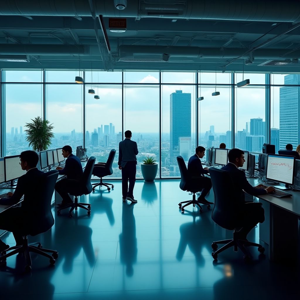 Oficina moderna de la empresa